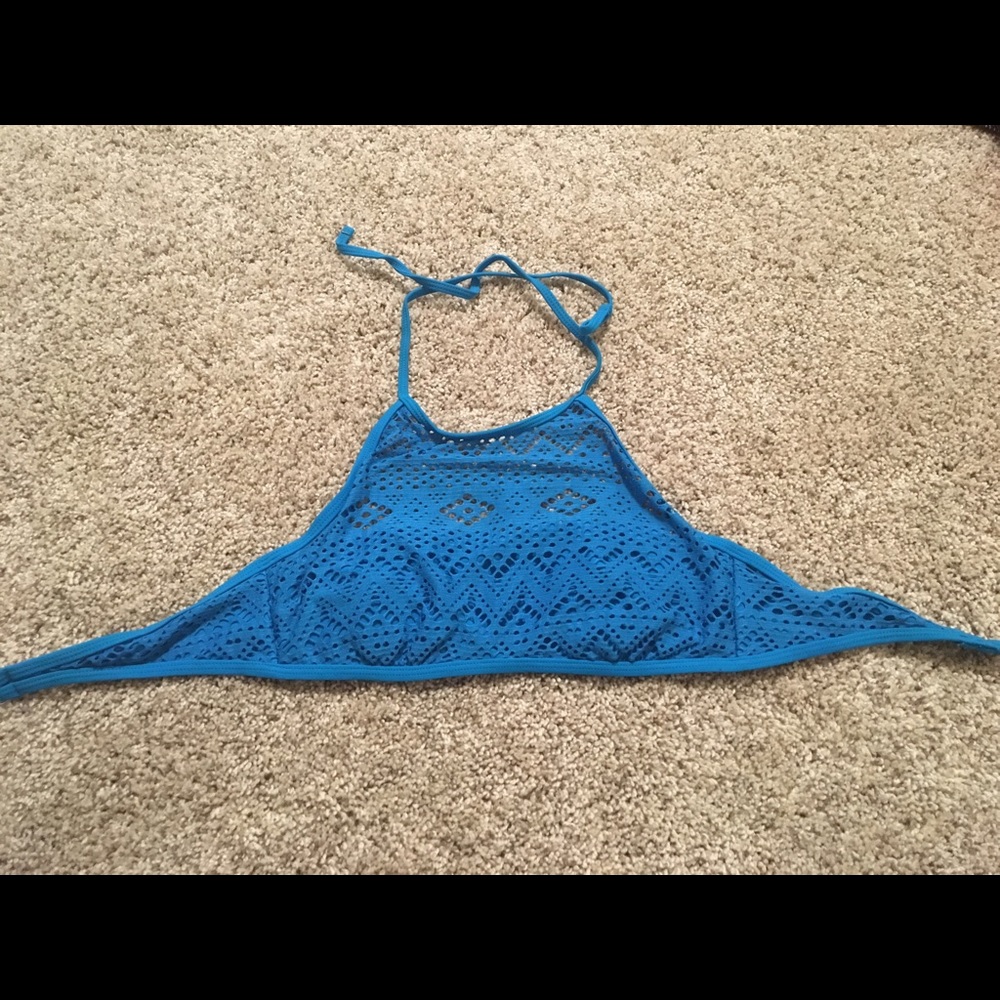 Blue bathing suit top